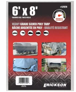 Erickson Heavy Duty Silver Poly Tarp