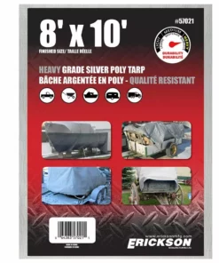 Erickson Heavy Duty Silver Poly Tarp 16 Erickson Heavy Duty Silver Poly Tarp -Farm & Ranch best sale 1010969new