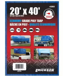 Erickson All Purpose Blue Economy Grade Tarp -Farm & Ranch best sale 1014338new