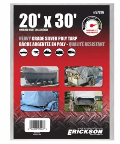 Erickson Heavy Duty Silver Poly Tarp 22 Erickson Heavy Duty Silver Poly Tarp -Farm & Ranch best sale 1066367new 1