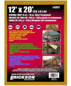 Erickson Canvas Tarps -Farm & Ranch best sale 1333928 1