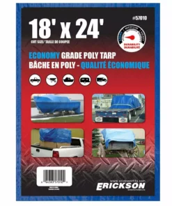 Erickson All Purpose Blue Economy Grade Tarp -Farm & Ranch best sale 5380209new
