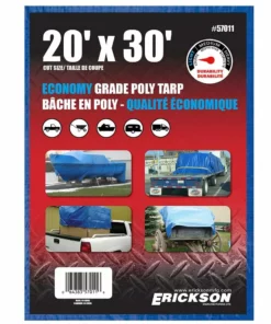 Erickson All Purpose Blue Economy Grade Tarp -Farm & Ranch best sale 5380233new