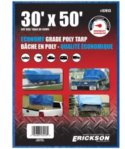 Erickson All Purpose Blue Economy Grade Tarp -Farm & Ranch best sale 5380241new