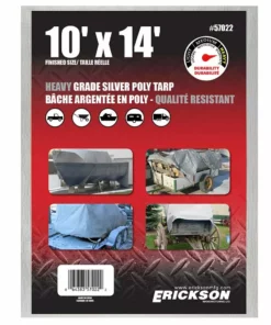 Erickson Heavy Duty Silver Poly Tarp 17 Erickson Heavy Duty Silver Poly Tarp -Farm & Ranch best sale 7302988new 1