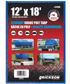 Erickson All Purpose Blue Economy Grade Tarp -Farm & Ranch best sale 7303079new